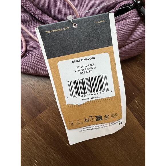 North Face Jester Lumbar Waist Pack Womens One Size Midnight Mauve Fanny Bag New - Picture 3 of 7